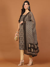 Neck Patti Cotton Blend Unstitched Suit Piece With Dupatta